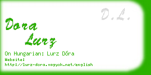 dora lurz business card