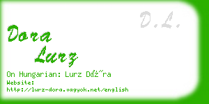 dora lurz business card